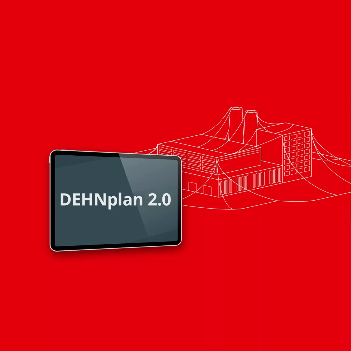 mockup tablet with red background